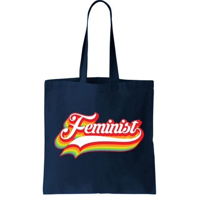 Retro Feminist Logo Tote Bag