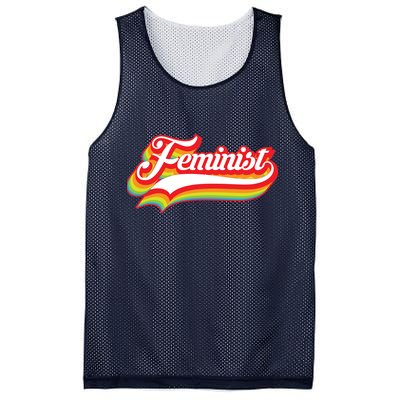 Retro Feminist Logo Mesh Reversible Basketball Jersey Tank