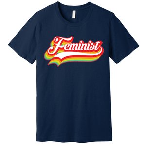 Retro Feminist Logo Premium T-Shirt