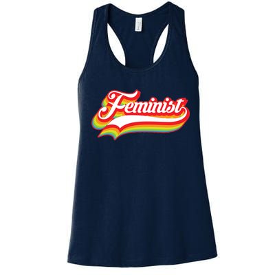 Retro Feminist Logo Women's Racerback Tank