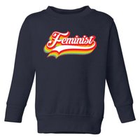 Retro Feminist Logo Toddler Sweatshirt