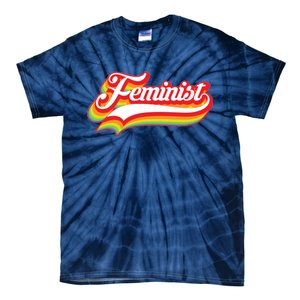 Retro Feminist Logo Tie-Dye T-Shirt