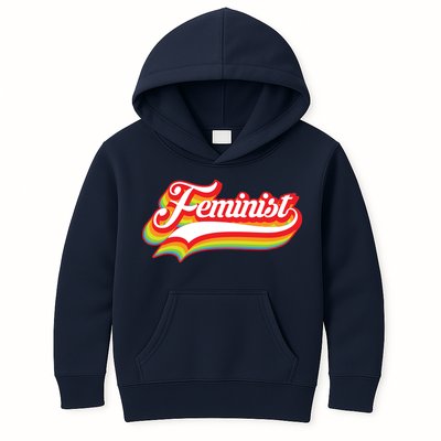 Retro Feminist Logo Kids Hoodie