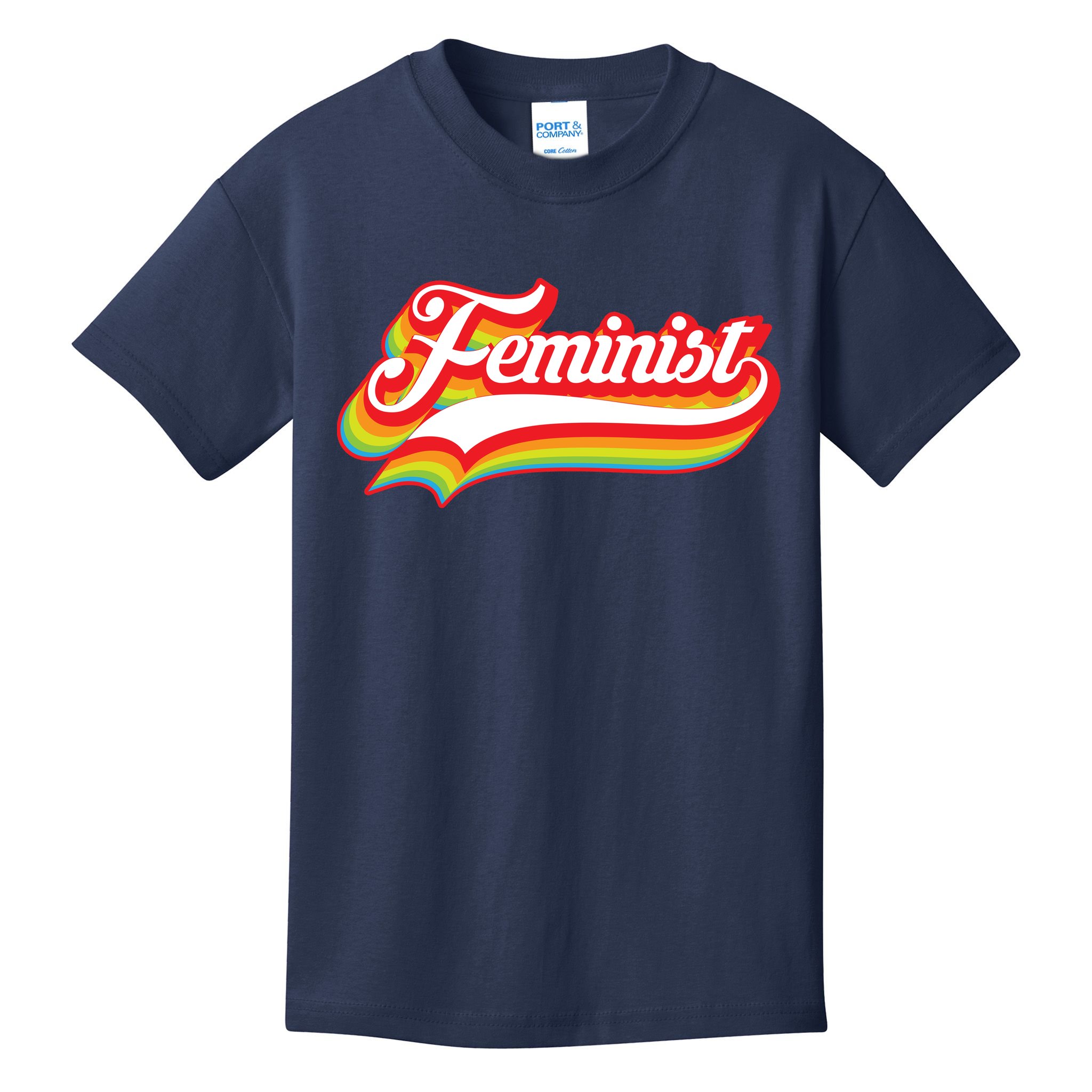 Retro Feminist Logo Kids T-Shirt