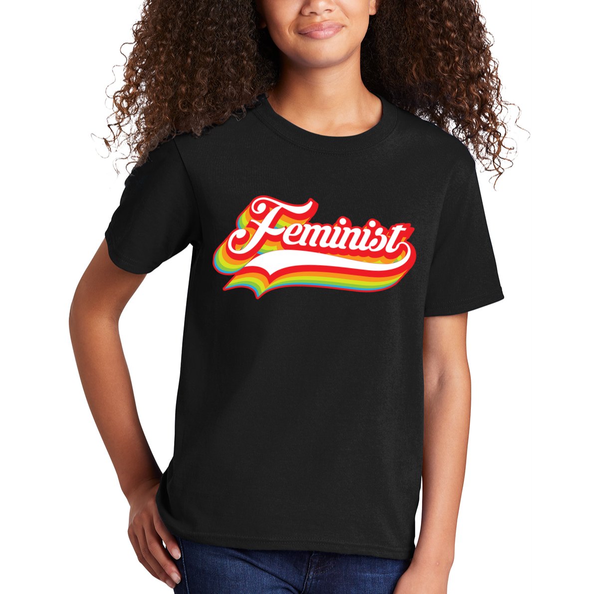 Retro Feminist Logo Kids T-Shirt