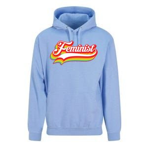 Retro Feminist Logo Unisex Surf Hoodie