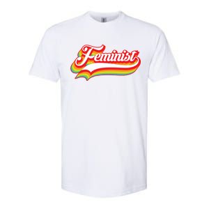 Retro Feminist Logo Softstyle CVC T-Shirt