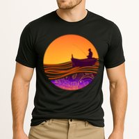 Retro Fisherman Boat Emblem Performance Shirt