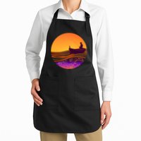 Retro Fisherman Boat Emblem Apron