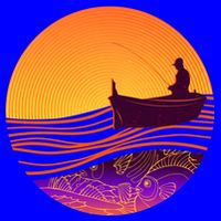 Retro Fisherman Boat Emblem Mug