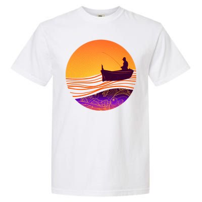 Retro Fisherman Boat Emblem Garment-Dyed Heavyweight T-Shirt