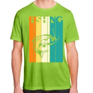 Retro Fishing Fish Hook Adult ChromaSoft Performance T-Shirt