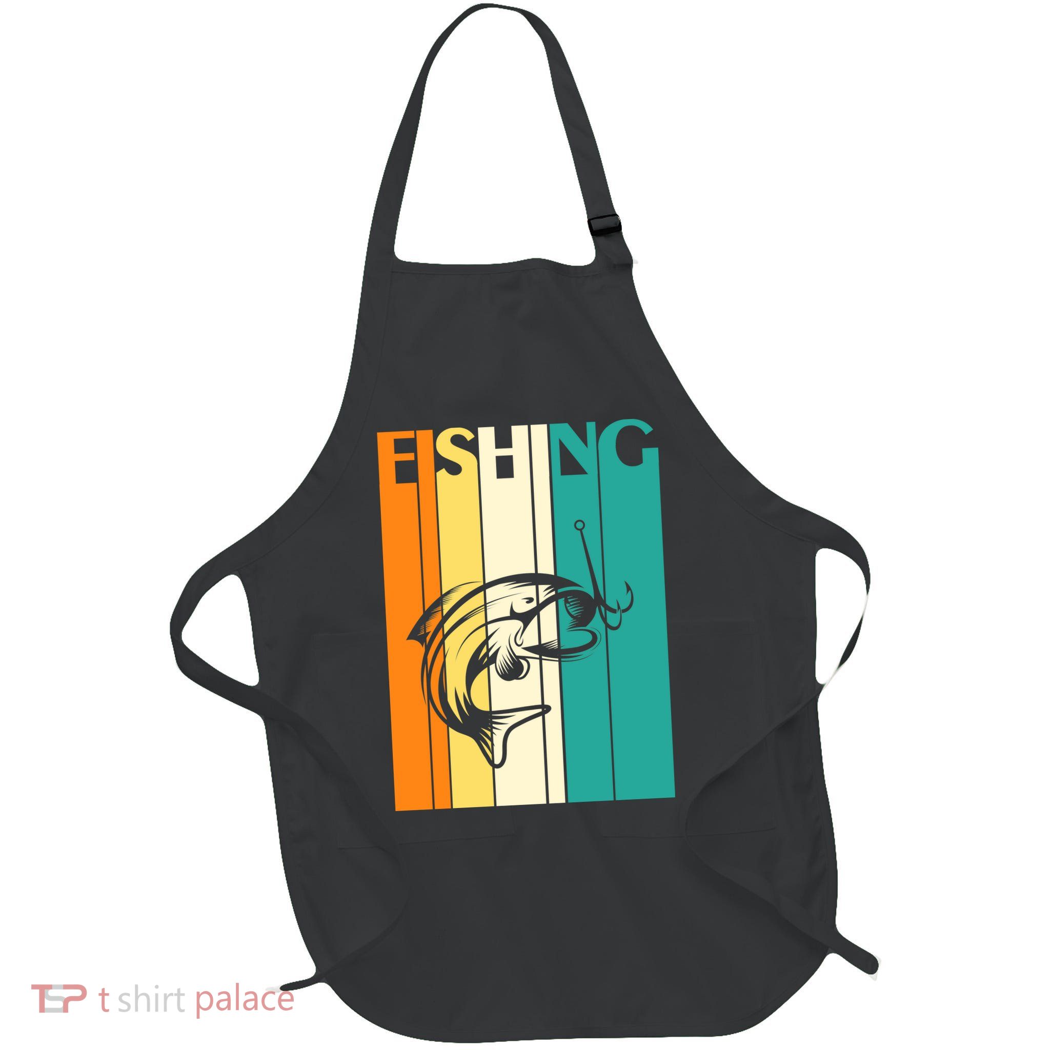 Retro Fishing Fish Hook Apron
