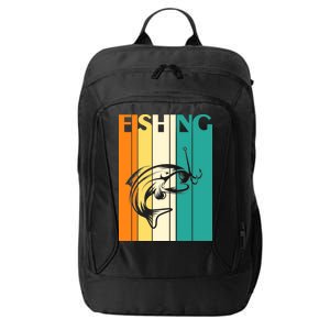 Retro Fishing Fish Hook City Backpack