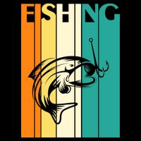 Retro Fishing Fish Hook 16 in Basic Backpack