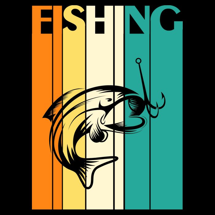 Retro Fishing Fish Hook 16 in Basic Backpack
