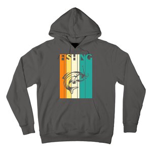 Retro Fishing Fish Hook Hoodie