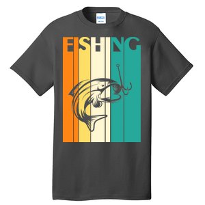 Retro Fishing Fish Hook Tall T-Shirt