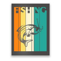 Retro Fishing Fish Hook Poster