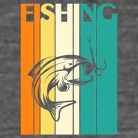 Retro Fishing Fish Hook Poster
