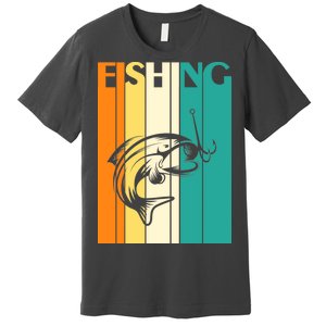 Retro Fishing Fish Hook Premium T-Shirt