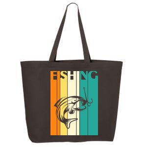 Retro Fishing Fish Hook 25L Jumbo Tote