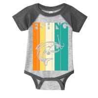 Retro Fishing Fish Hook Infant Baby Jersey Bodysuit