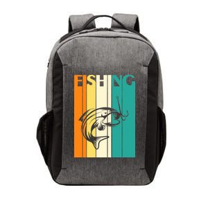 Retro Fishing Fish Hook Vector Backpack