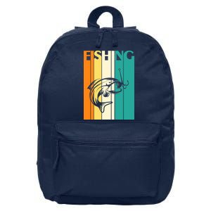 Retro Fishing Fish Hook 16 in Basic Backpack