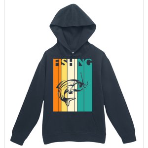 Retro Fishing Fish Hook Urban Pullover Hoodie