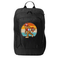 Retro Fourth 4th of July Firecracker Rocket Bigfoot City Backpack