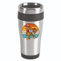 Retro Fourth 4th of July Firecracker Rocket Bigfoot 16oz Travel Tumbler