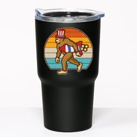 Retro Fourth 4th of July Firecracker Rocket Bigfoot Tumbler