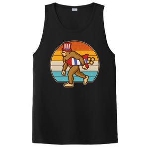 Retro Fourth 4th of July Firecracker Rocket Bigfoot PosiCharge Competitor Tank