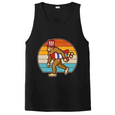 Retro Fourth 4th of July Firecracker Rocket Bigfoot PosiCharge Competitor Tank
