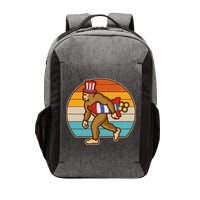 Retro Fourth 4th of July Firecracker Rocket Bigfoot Vector Backpack