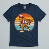 Retro Fourth 4th of July Firecracker Rocket Bigfoot T-Shirt
