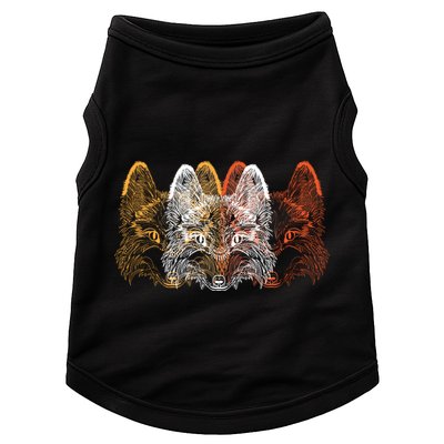 Retro Fox Faces Doggie Tank