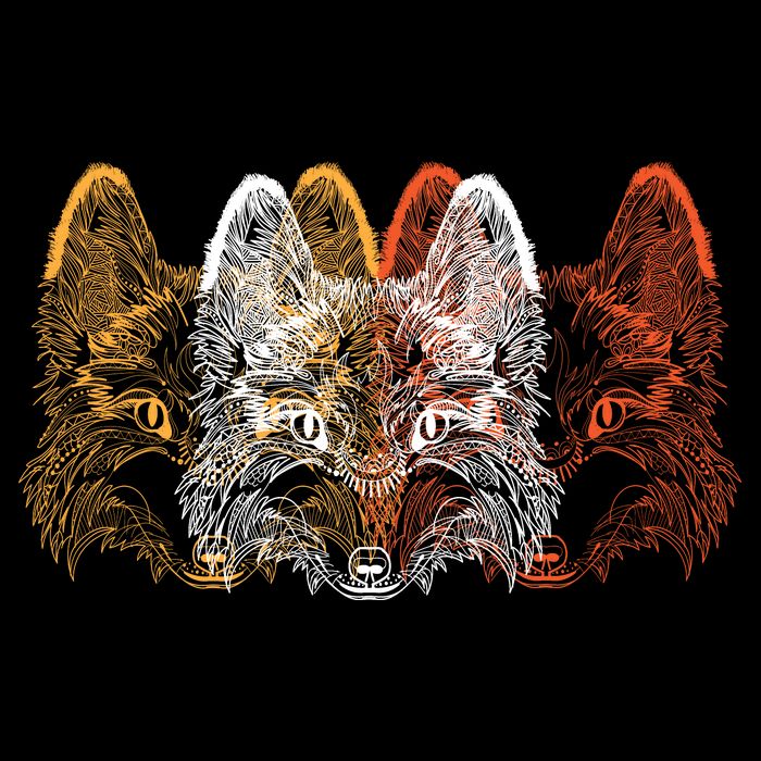 Retro Fox Faces Backpack