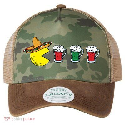 Retro Funny Cinco De Mayo Gamer Mexican Beer Legacy Tie Dye Trucker Hat