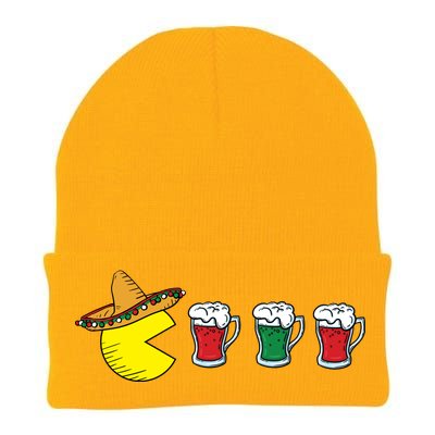 Retro Funny Cinco De Mayo Gamer Mexican Beer Knit Cap Winter Beanie