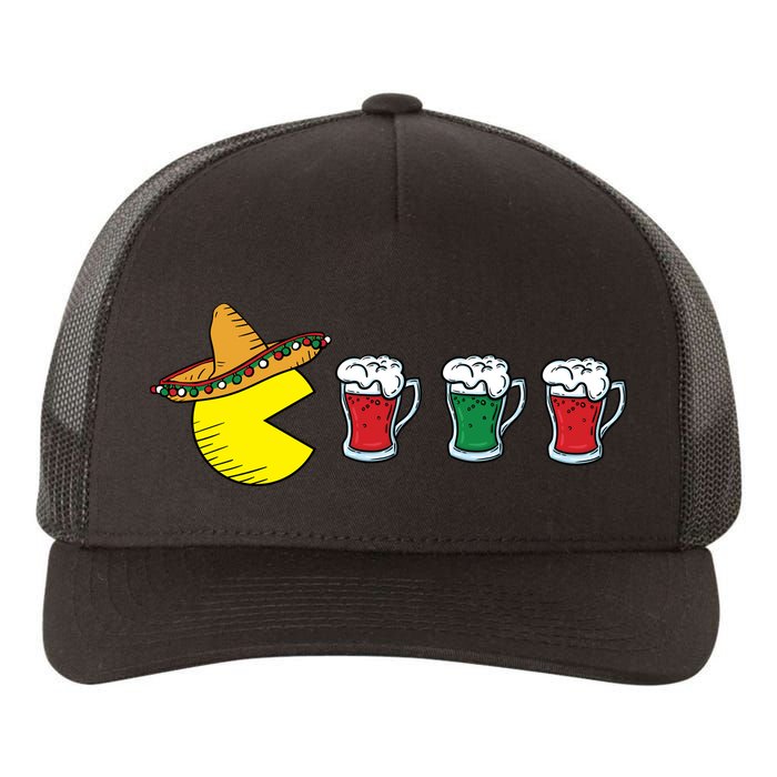 Retro Funny Cinco De Mayo Gamer Mexican Beer Yupoong Adult 5-Panel Trucker Hat