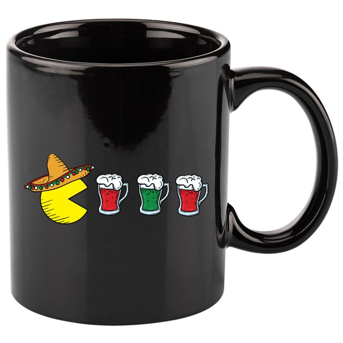 Retro Funny Cinco De Mayo Gamer Mexican Beer 11oz C Handle Ceramic Mug