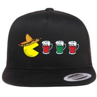 Retro Funny Cinco De Mayo Gamer Mexican Beer Flatbill Hat