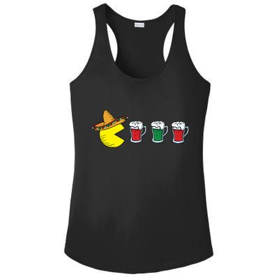 Retro Funny Cinco De Mayo Gamer Mexican Beer Ladies PosiCharge Competitor Racerback Tank