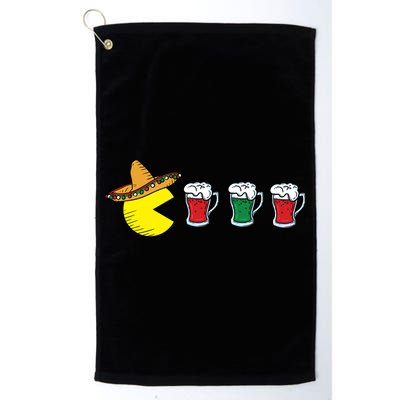 Retro Funny Cinco De Mayo Gamer Mexican Beer Golf Towel