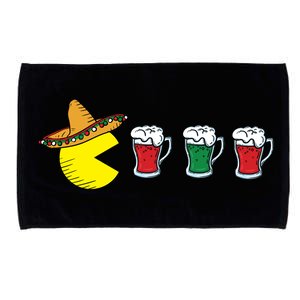 Retro Funny Cinco De Mayo Gamer Mexican Beer Microfiber Hand Towel