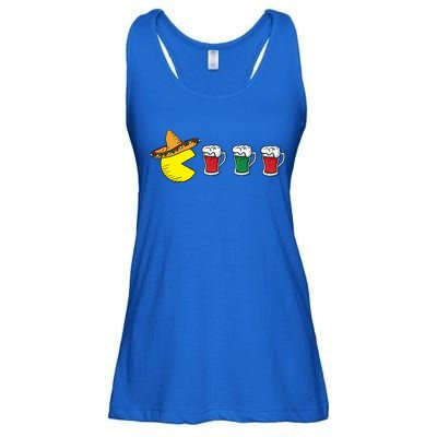 Retro Funny Cinco De Mayo Gamer Mexican Beer Ladies Essential Flowy Tank