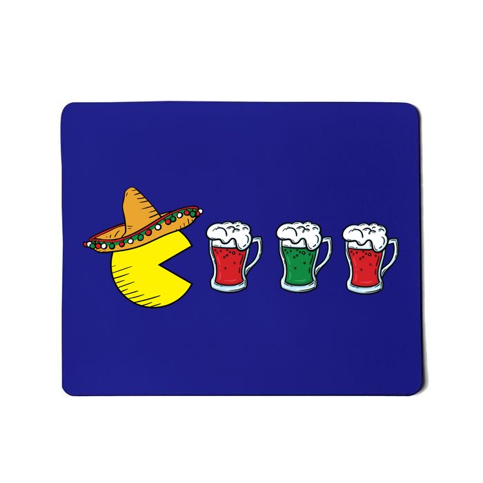 Retro Funny Cinco De Mayo Gamer Mexican Beer Mousepad