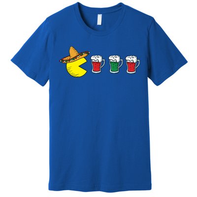 Retro Funny Cinco De Mayo Gamer Mexican Beer Premium T-Shirt